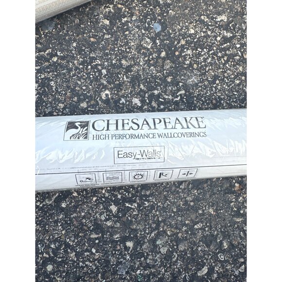 New Chesapeake Grassweave Imitation Grasscloth Peach Wallpaper (8 Available) - Picture 2 of 4